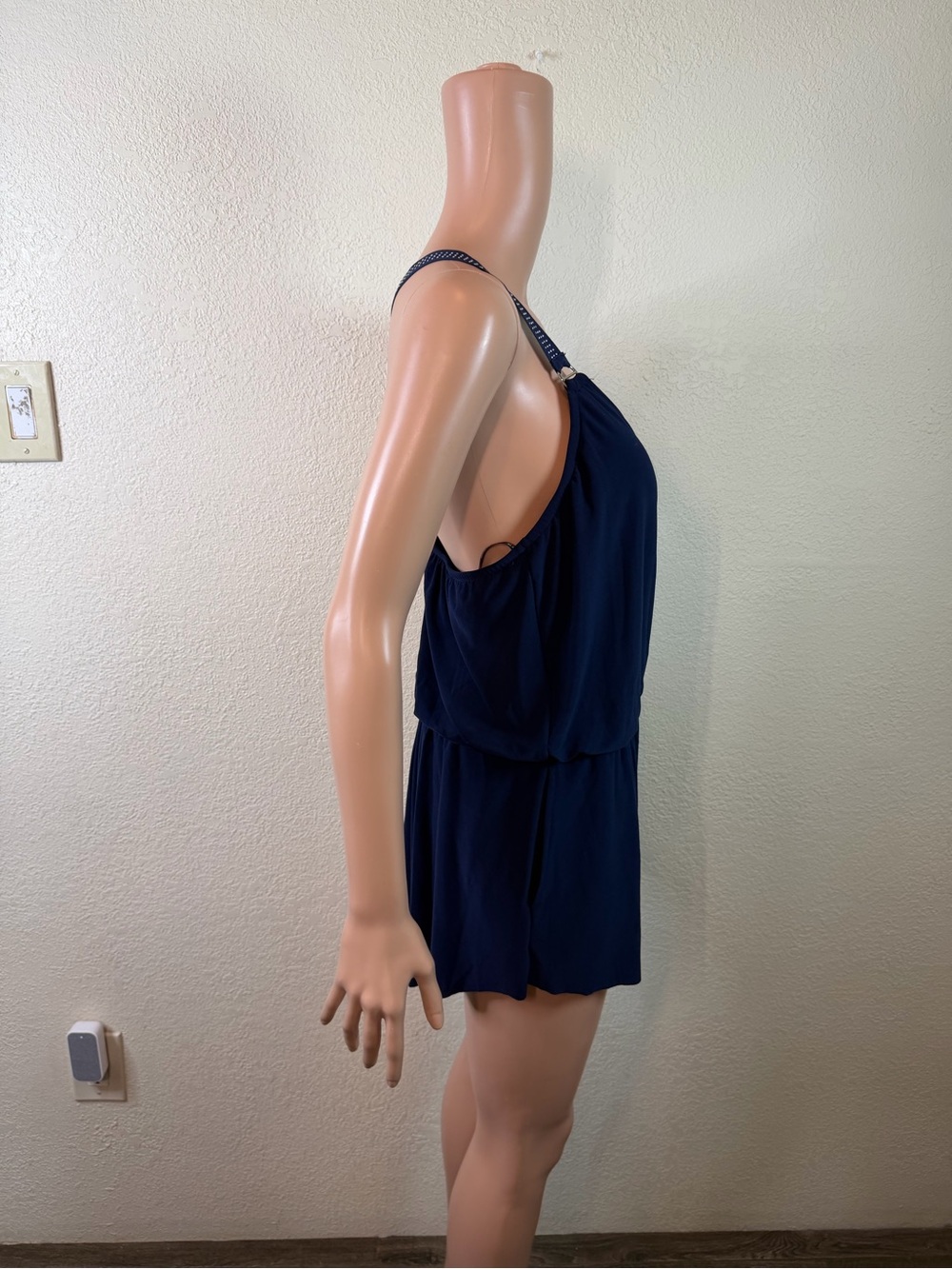 NWT MagicSuit Miracles Hit Swimsuit Gabby Romper Women's 12 Navy One Piece $174 - Picture 5 of 16